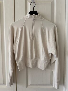 lululemon athletica Cream Half-Zip Pullover Sweatshirt